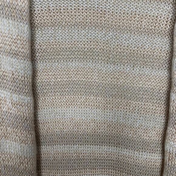 Chico's Gold Striped Cardigan Size 1 - Picture 4 of 9